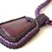 Purple Mookite necklace - Violette