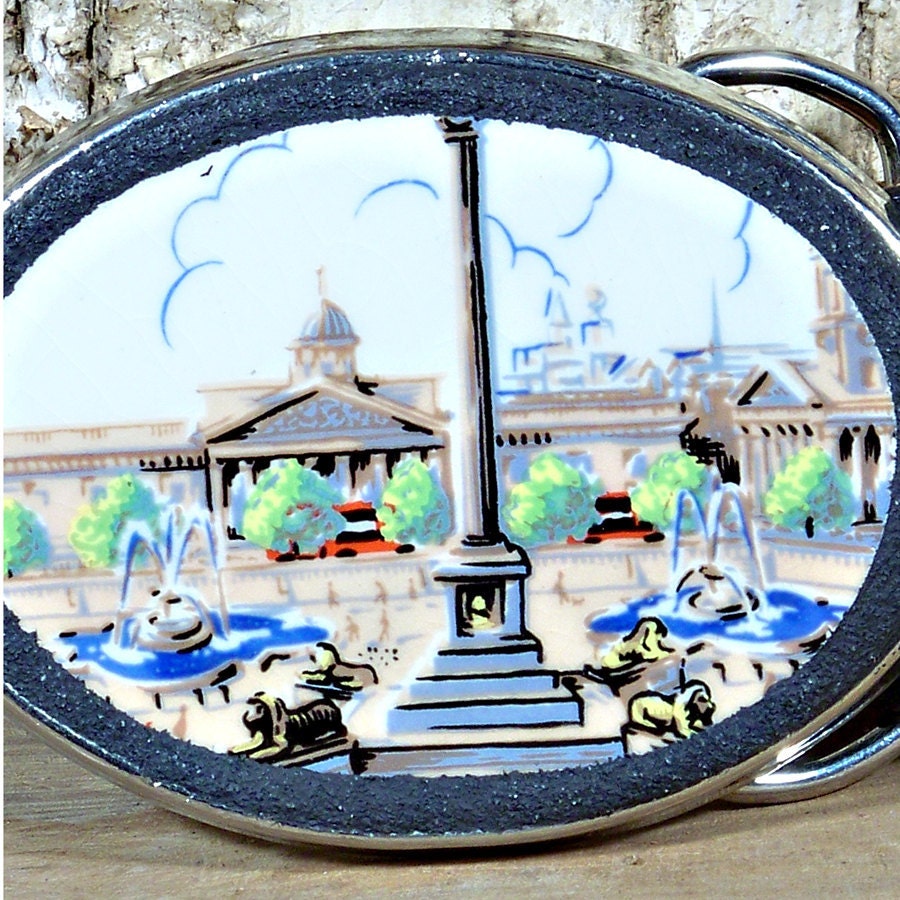 Recycled China Belt Buckle Trafalgar Square London