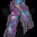 Nuno Felt silk scarf - Jade and Purple