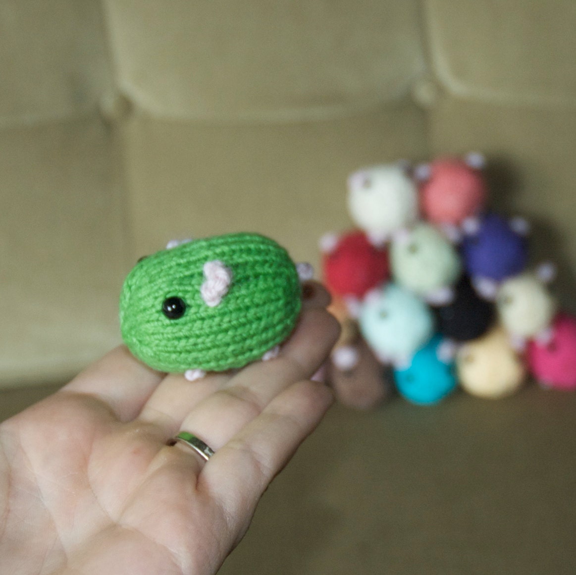Knitted Hamsterbean set of 6