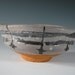 E Karatsu Kutsugata Chawan (Oblong teabowl w/bird motif)