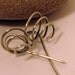 Sterling Silver Spiral Energy Wire Earrings