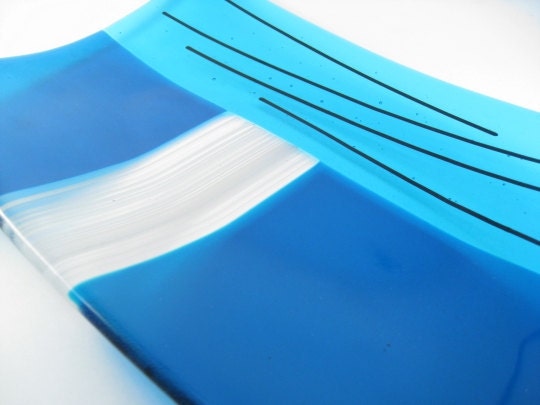 Fused Glass Plate - On the Edge