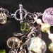 ROSE LAMPWORK BEAD Combination Bracelet by allurejewelsbycc from etsy.com