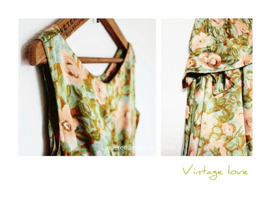Vintage dress print  - Diptyque 14 -  fine art print 8 x 12 Valentine gift