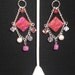 PINK AGATE CHANDELIER Earrings by allurejewelsbycc on Etsy