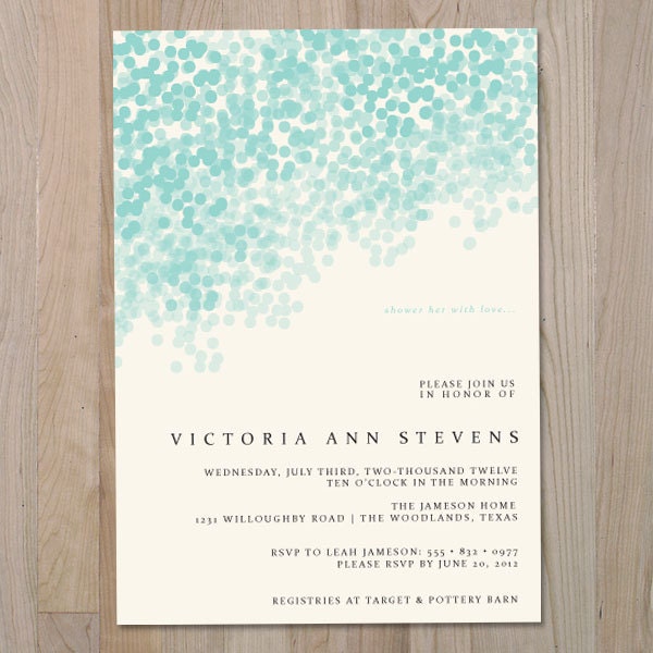 A Light Shower - Bridal Shower Invitation (PRINTABLE)