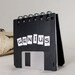Original Genius Recycled Blank Floppy Disk Mini Notebook in Black