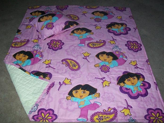 Dora the Explorer Hand Stitched Quilt