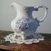 Delicate Footed Bisque Pitcher Creamer Gravy Boat by American Bisque Porcelain
