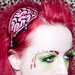 Creepy Exposed Brains Headband Pink and Red