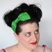 Bow Headband, Emerald Green Glitter, Green Headband
