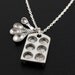 THE BAKERS NECKLACE Miniature Cupcake Muffin Pan and Tiny Measuring Spoons on Sterling Silver - Domestic Goddess, Birthday, Bridesmaid