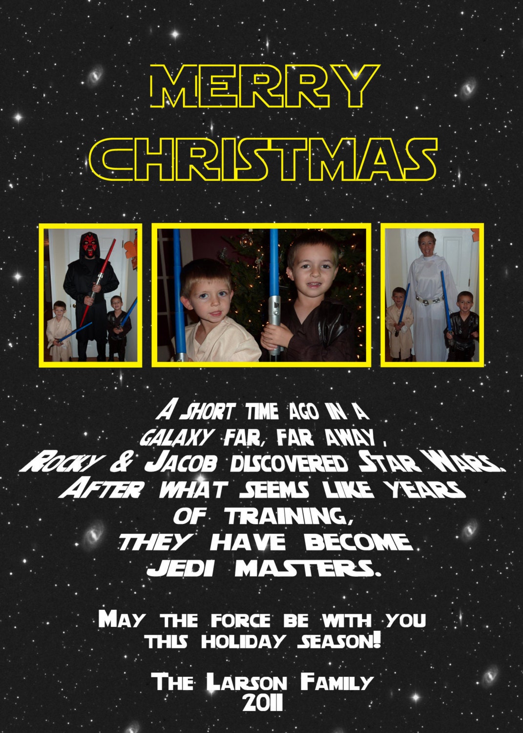 Holiday Card:  Star Wars