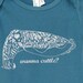 Cuttlefish Onesie, Organic Baby Onesie, Wanna Cuttle, Blue