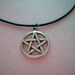 Pentacle Pendant on Genuine Leather Cord