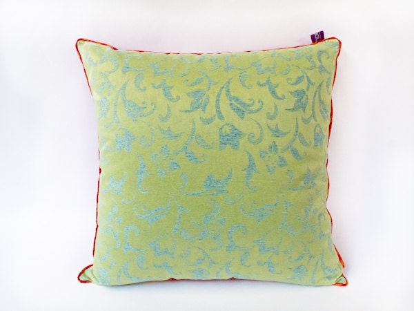 Silk "Indochina" Pillow - Designer Decorative Pillow -- Accent Pillow 20x20 --50X50