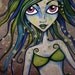 Special of the Day - The Green Mermaid - Mixed Media Wooden Cigar box
