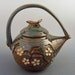 Teapot - 48 oz. - Cherry Blossom  - Woo Blue / Handmade Wheel thrown pottery