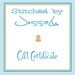 Gift Certificate for a Knitting Project Bag from SbJL
