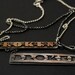 Broken Name-Plate Necklace