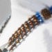 4 Strand 
Czech Cathedral Montana (deep teal), Swarovski Crystal Montana, Saphire 
beads, and Freshwater Pearls with Copper