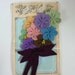 Vintage 1940s Felt Corsage  Brooch from Vintage Felt  made from Original 1940s Patterns