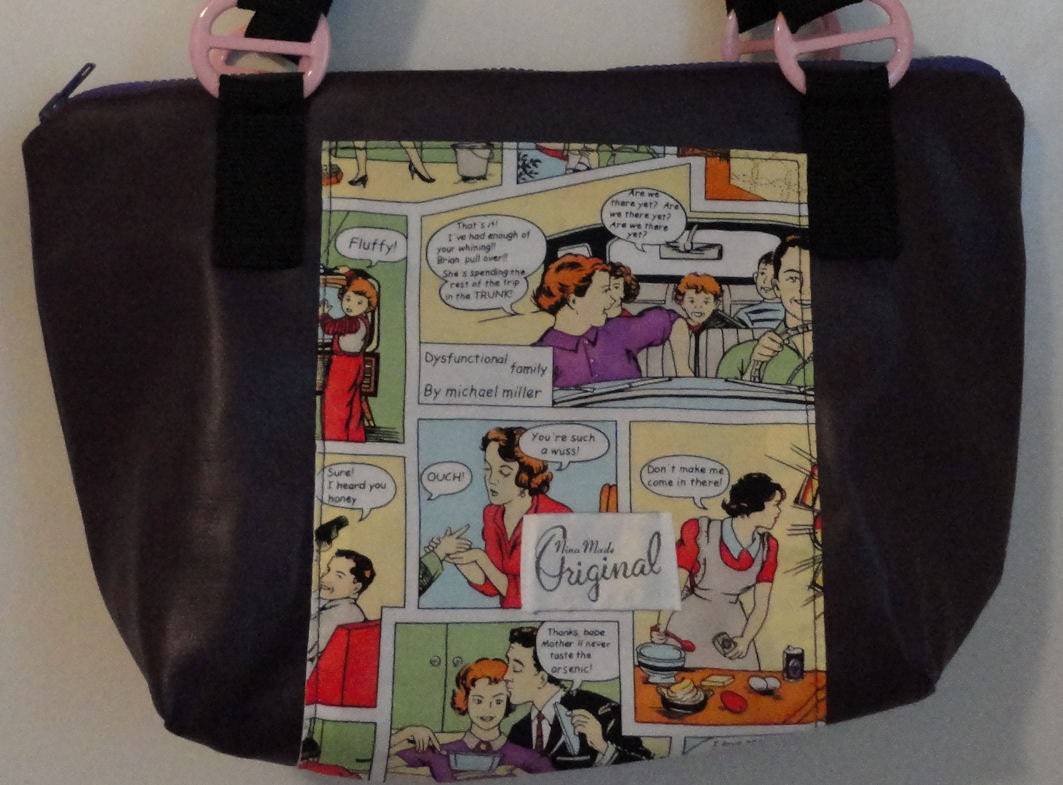 Dysfunctional Family Comic - Purple Vinyl Purse