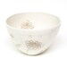 Sepia Flower Porcelain Bowl With Coreopsis Flower