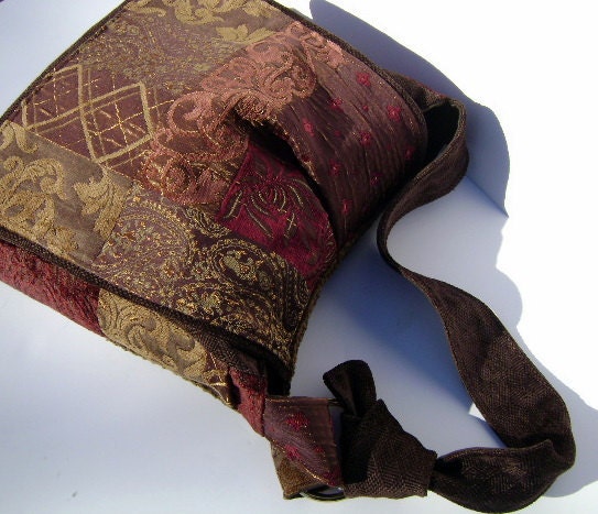 Custom Patchwork Crossbody Messenger Bag