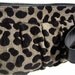 Pleated Leopard Clutch