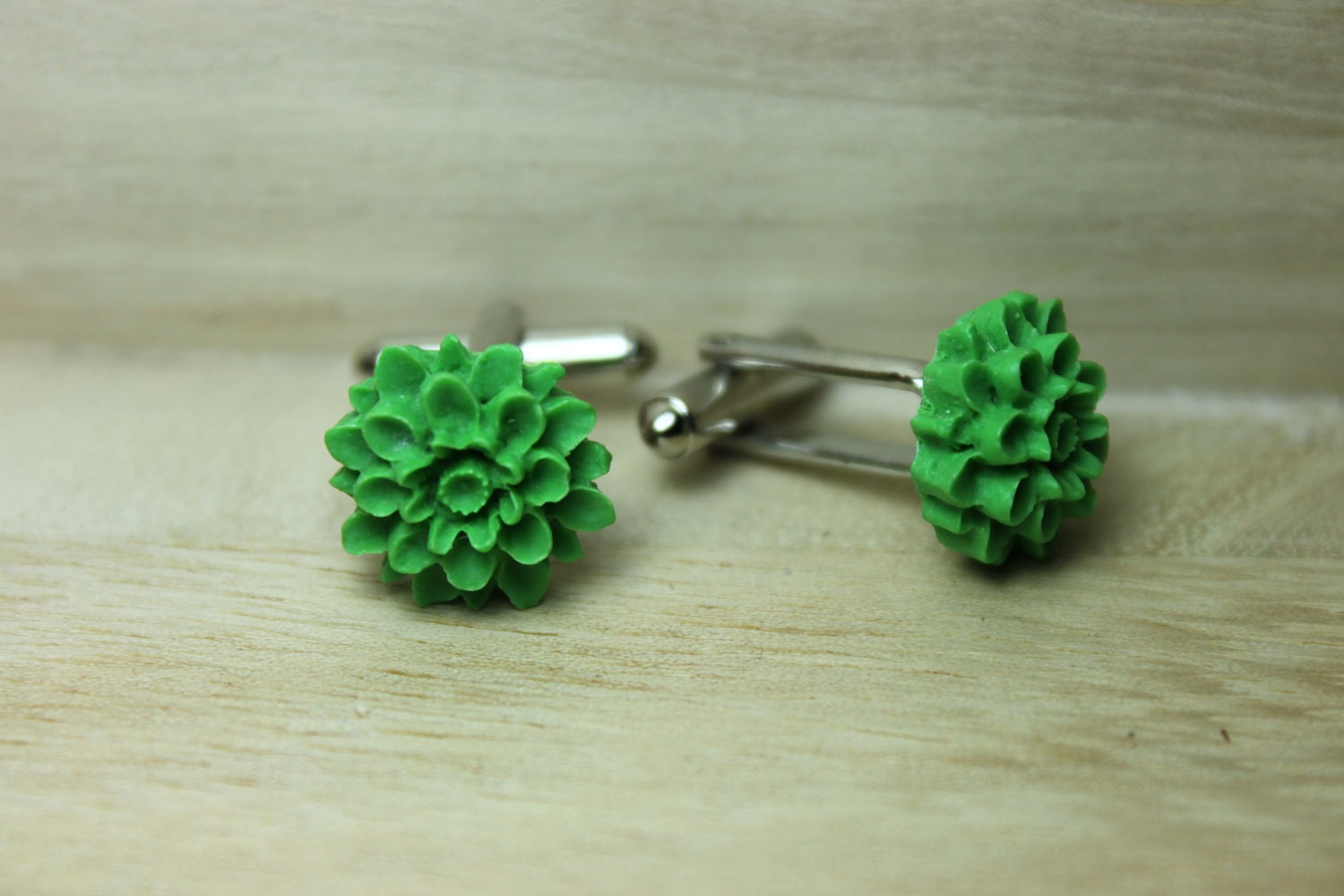 Chrysanthemum Flower Cufflinks