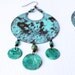 Verigris Gypsy Chandelier Earrings large lightweight round Belly Dance coins Bohemian Sea Pirate Hoops