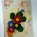 Vintage 1940s Felt Corsage  Brooch from Vintage Felt  made from Original 1940s Patterns