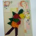 Vintage 1940s Felt Corsage  Brooch from Vintage Felt  made from Original 1940s Patterns
