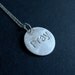 PRAY Stamped Sterling Necklace Handmade Silver by NingSterling PRAY Stamped Sterling Necklace Handmade Silver by NingSterling