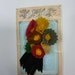 Vintage 1940s Felt Corsage  Brooch from Vintage Felt  made from Original 1940s Patterns