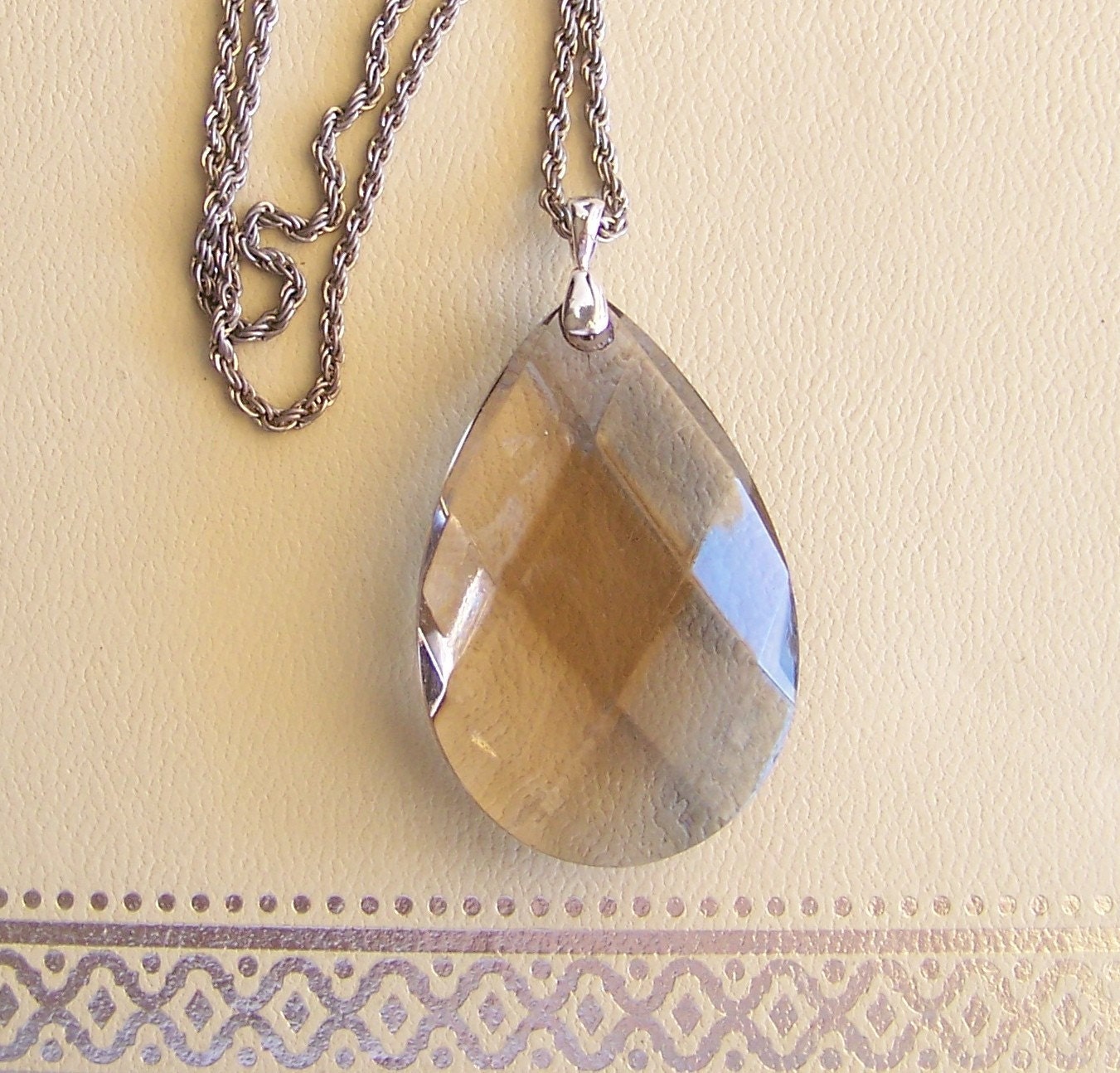 purple haze - a necklace of vintage and recycled jewelry