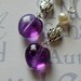Amethyst Love Sterling Silver Earrings