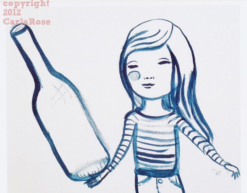 The thirst of life, Art print, Illustration, art print , etsy art, australia, 2012