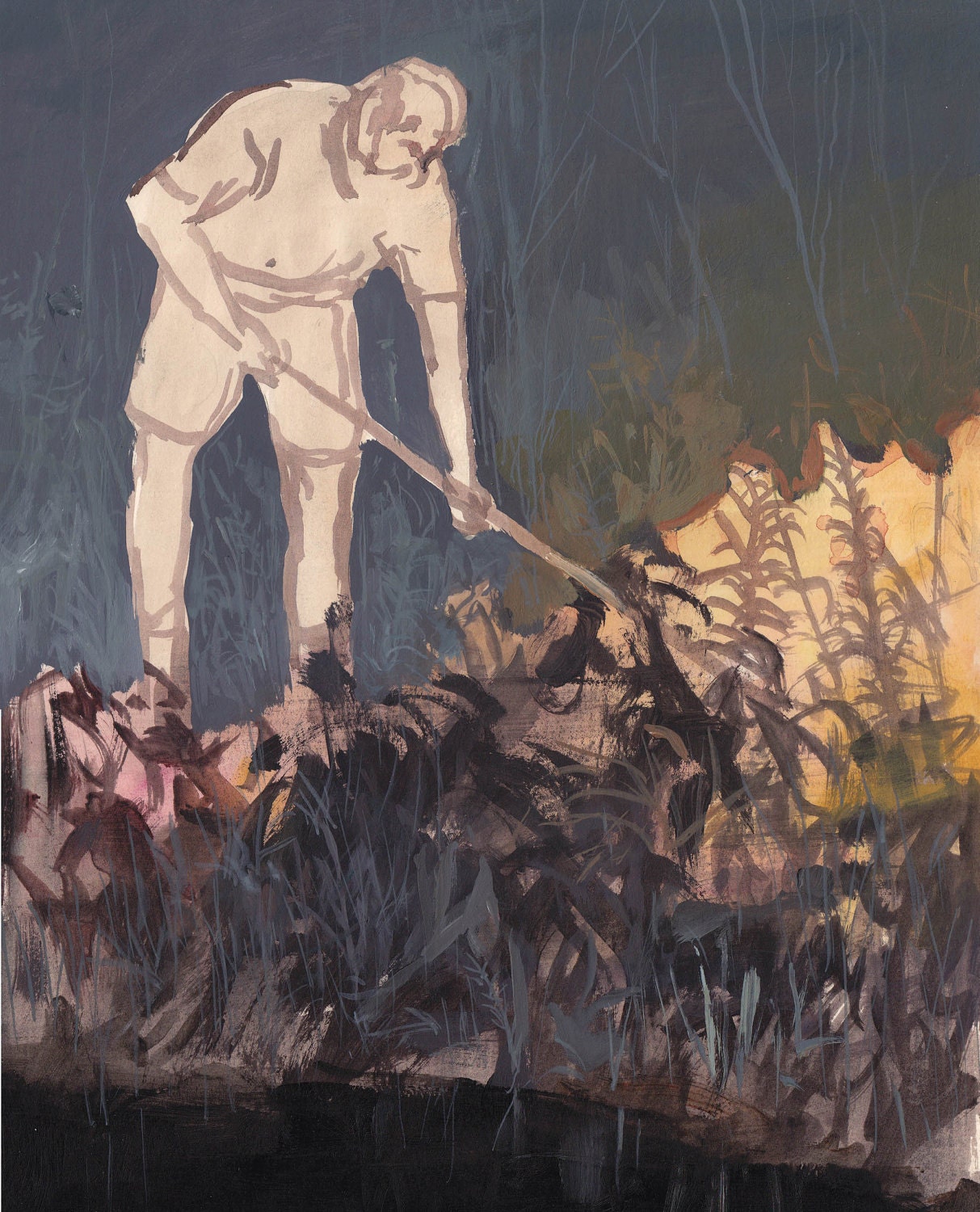 Brush Fire -Original on Paper-