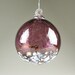 Blown Glass Ornament Suncatcher Ball Aubergine Plum Blossom Blown Glass Ornament Suncatcher Ball Aubergine Plum Blossom