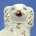 Retro Sraffordshire Dog Mantle Dog England Rust White Gold Lock