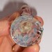Glass Chillum Pipe Silver Fumed and Decorated Free Shipping