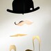 Mr. Moustache Baby Mobile Special Edition, gold