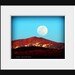Moon Over Pine Nut Mountains 4x6 inch Photograph $7