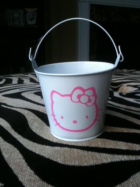 Kitty Children's Party Favor Buckets/ Treat Bag,