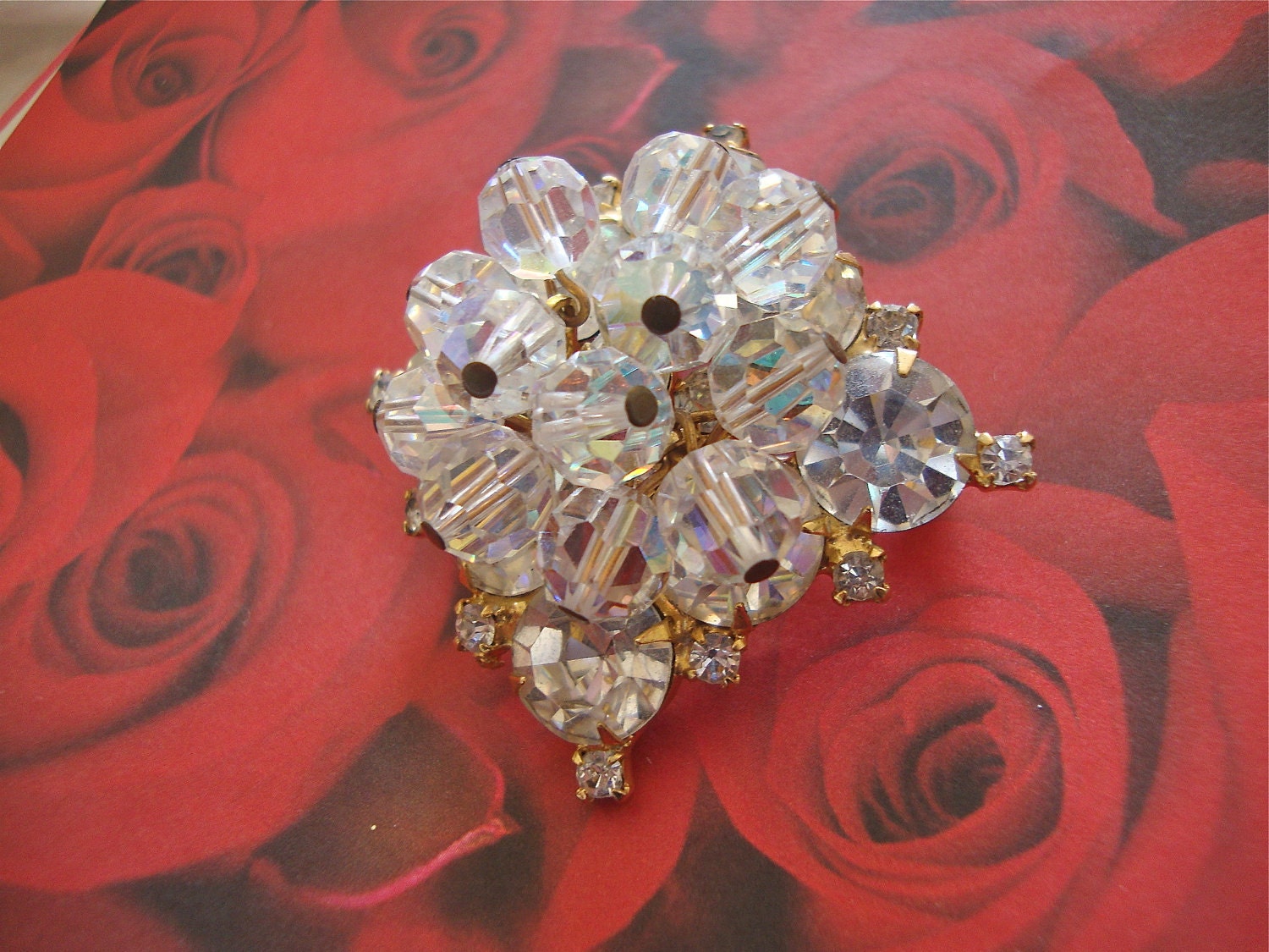 Juliana Rhinestone Brooch Pendant Combo