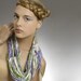 Womens Circle Scarf  Organic Peacock Necklush  HAND by necklush from etsy.com