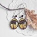Autumn tree earrings - Botanical motives - Autumn jewelry - Yellow, brown - Free Worldwide Shipping - Gift for her under 25